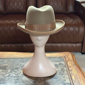 Stylish Tan Fedora Hat